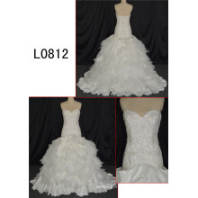 Shining Big Skirt Wedding Dress Strapless